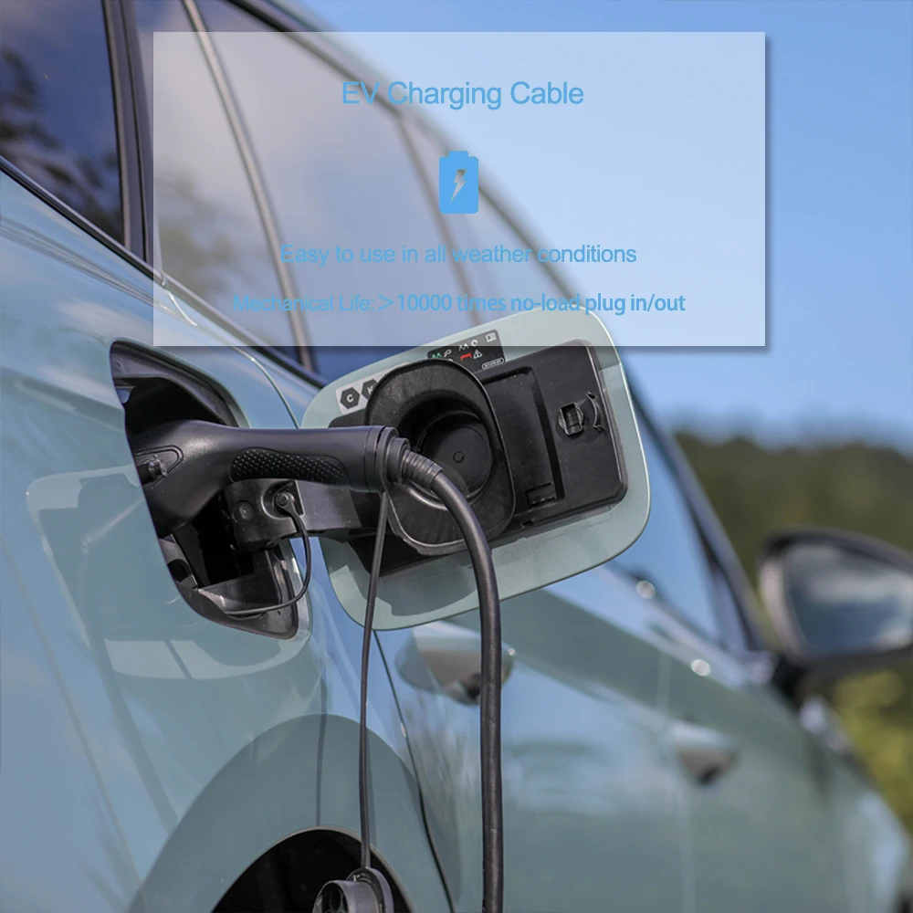 2025 رائجة البيع IEC 62196-2 EV شحن شاحن سيارة كهربائية المستوى 2 16A قابل للتعديل التيار المتناوب شاحن EV المحمولة #4