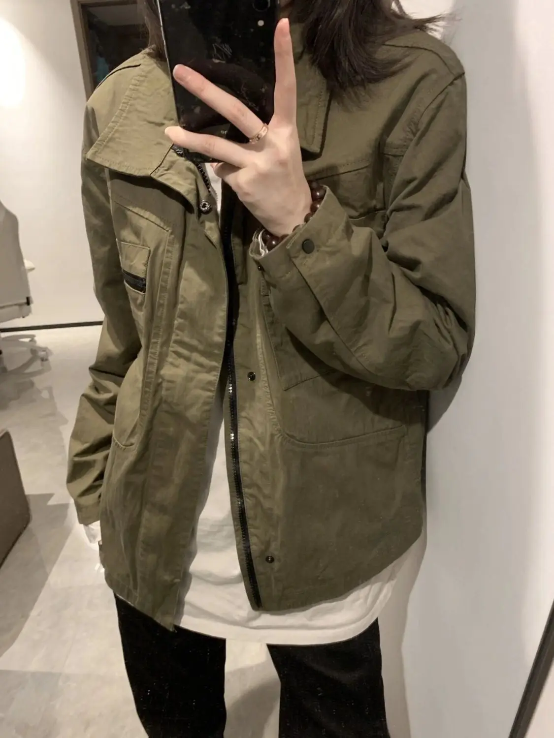 2025 American Retro Distressed Pleated Cleanfit Workwear Jacket For Men and Women, Spring And Autumn New Vintage Casual Jacket