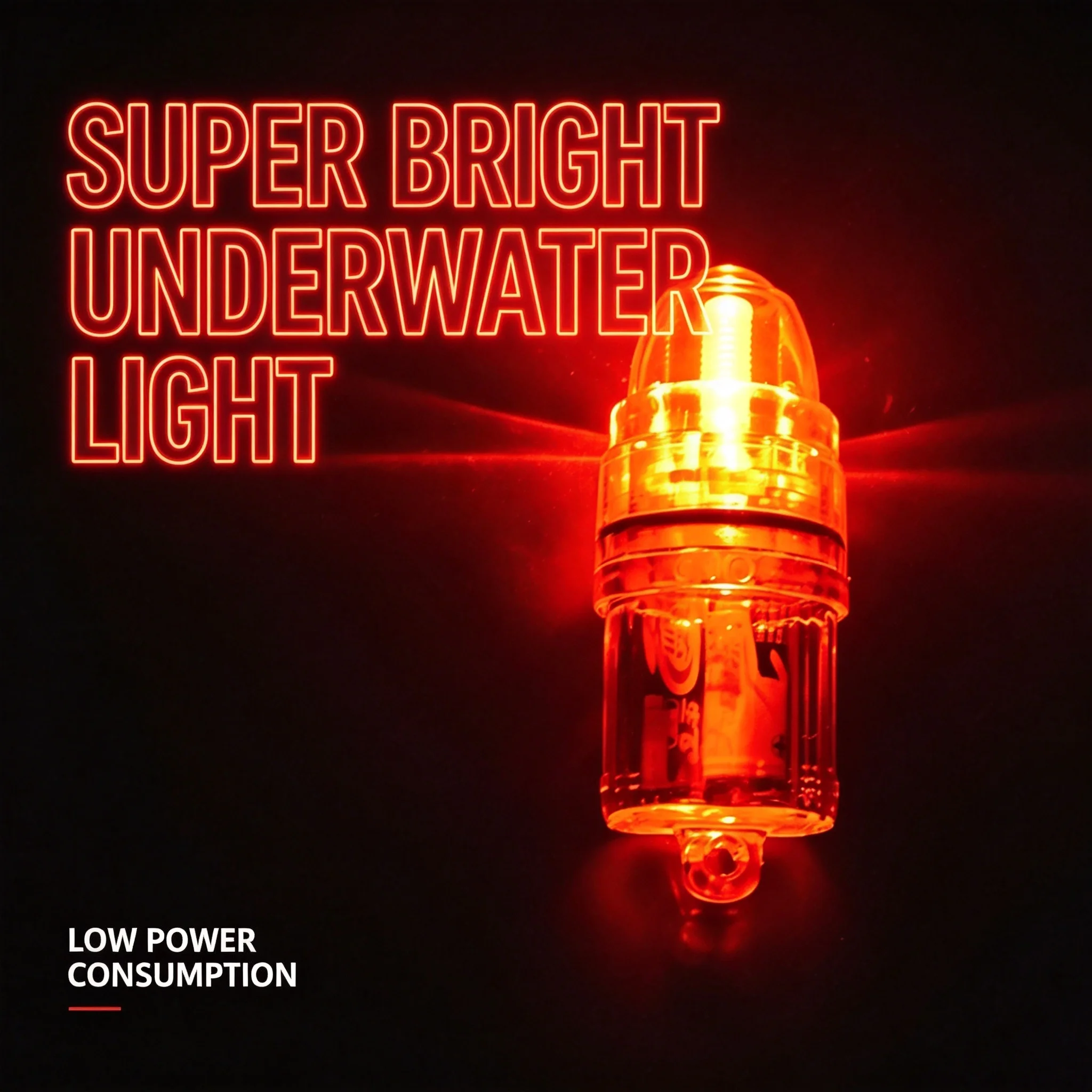 1 PC 11cm Multi-color Waterproof LED Fishing Light Deep Sea Fish Attractor Lamp Battery Operated 360° Omni-directional Portable
