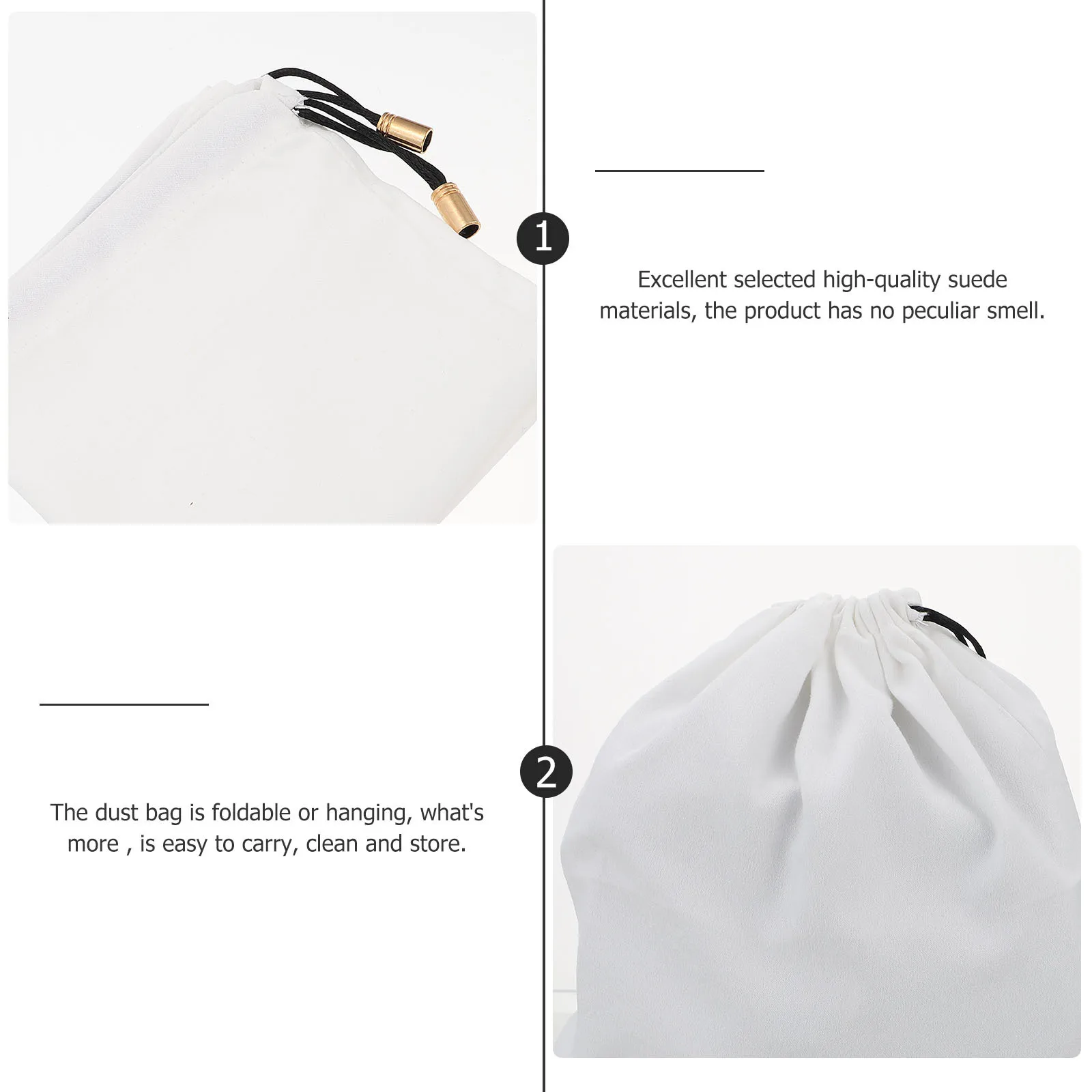 

Purse Dust Pouches Suede Organizer Bag for Tote Foldable Hanging Waterproof Multi-Functional Storage Bag Storage Container