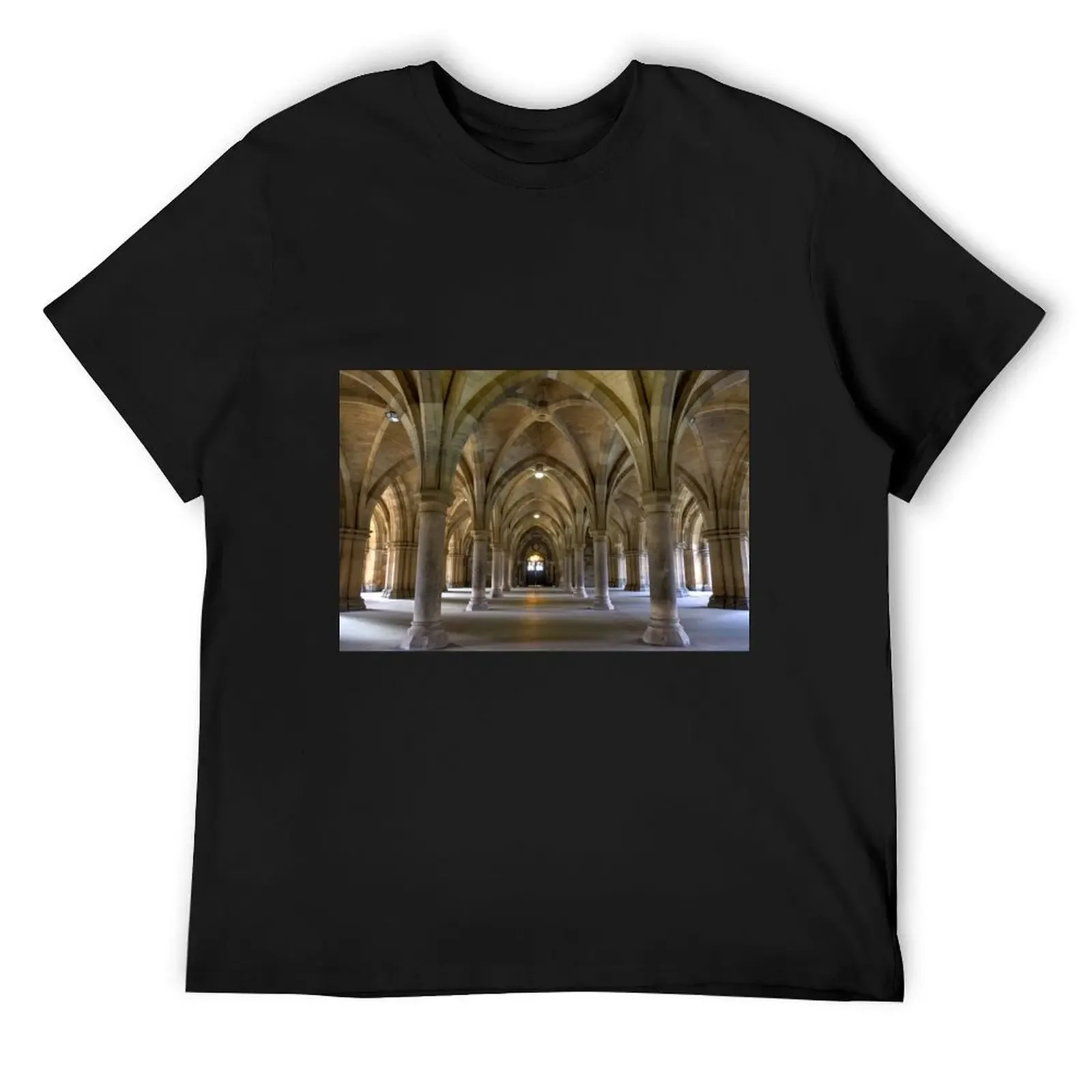 The Cloisters, University of Glasgow. T-Shirt Short sleeve tee T-shirts oversize cotton graphic tees mens champion t shirts