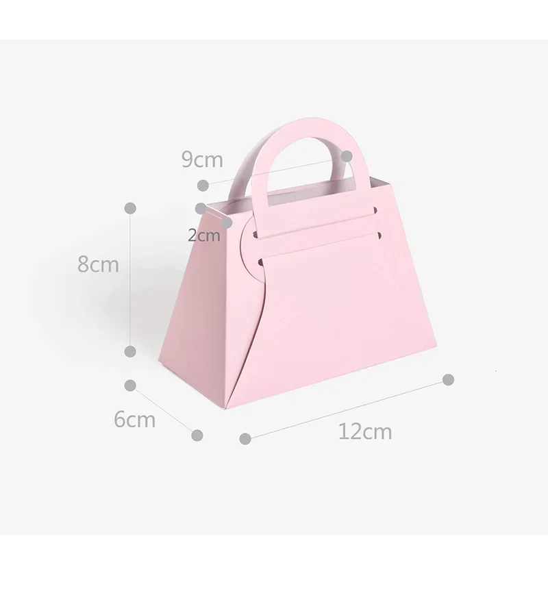 10/30/50pcs Paper Pink Wedding Candy Box Gift Bag DIY Folding Portable Bag Birthday Favors Party Supplies  Boxes for Wedding