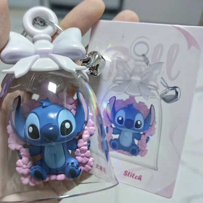Disney Anime 100th Anniversary Blind Box Bell Dingling Series Stitch Mystery Box Toys Kawaii Judy Lotso Figure Christmas Gift