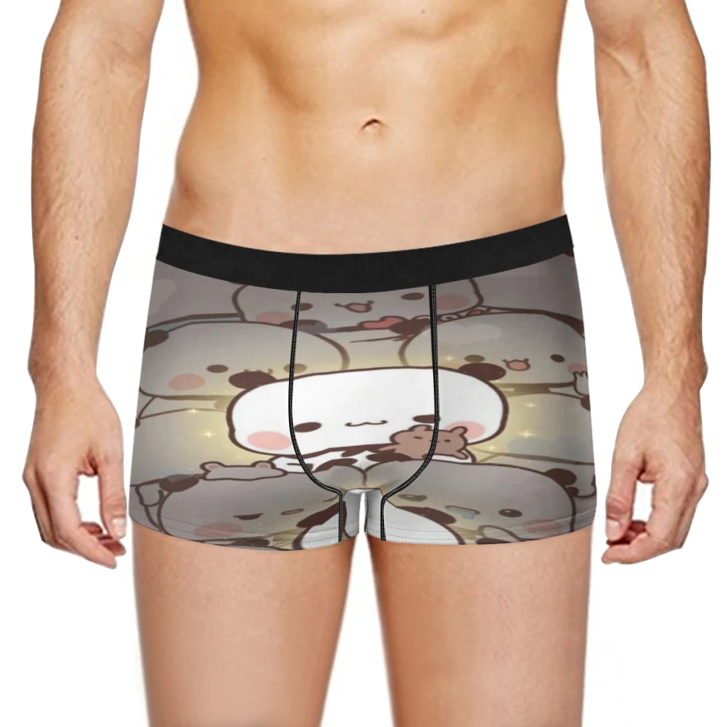 Panda Bear Hug Bubu Dudu Breathable milk Silk Boyshorts Elastic Men's Underwear 3D Boxer Shorts Boxer Briefs