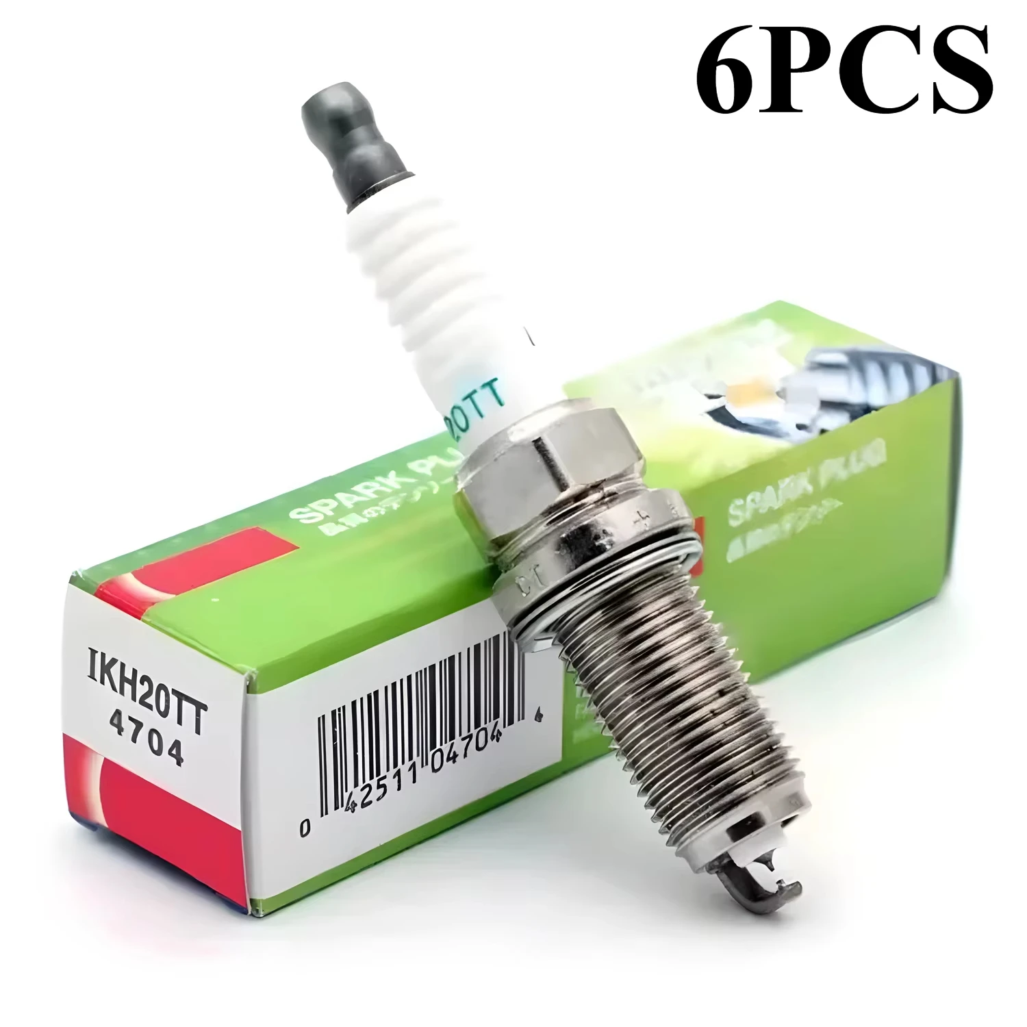 6PCS IKH20TT 4704 IKH20TT-4704 New Dual Iridium Spark Plug for TOYOTA LEXUS HONDA VOLVO SUBARU BENZ NISSAN 9091901247 9091901240