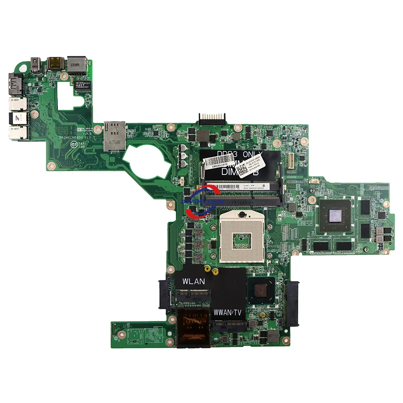 Imagem -02 - Placa-mãe do Portátil para Dell Cn0c47nf Cn-0714wc Xps 15 L502x Dagm6cmb8d0 Gt525m Gt540m Gpu N12p-ge-a1 Ddr3 Hm67 Testado