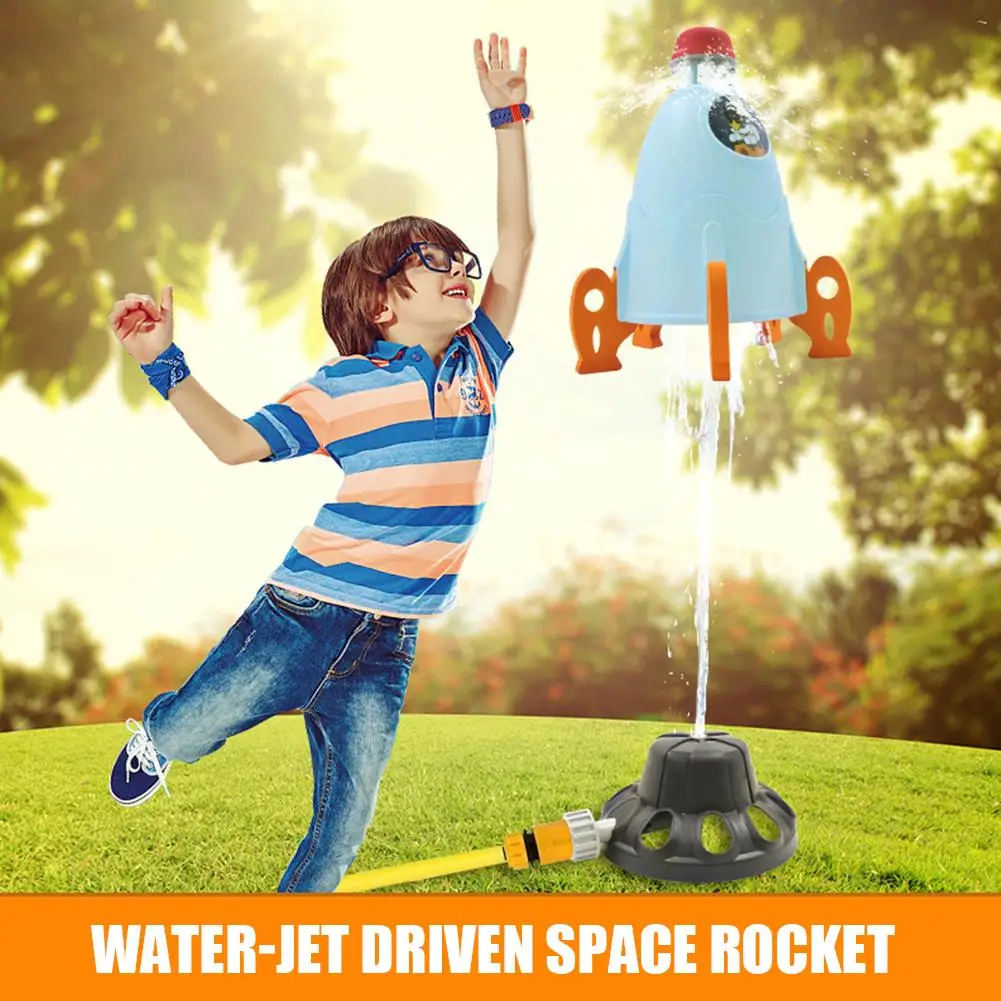 Kid Rocket Launcher Pump Toys Outdoor Child Play Toy Water Pressure Lift Sprinkler Rocket Launchers Water Spray Toys For Kids