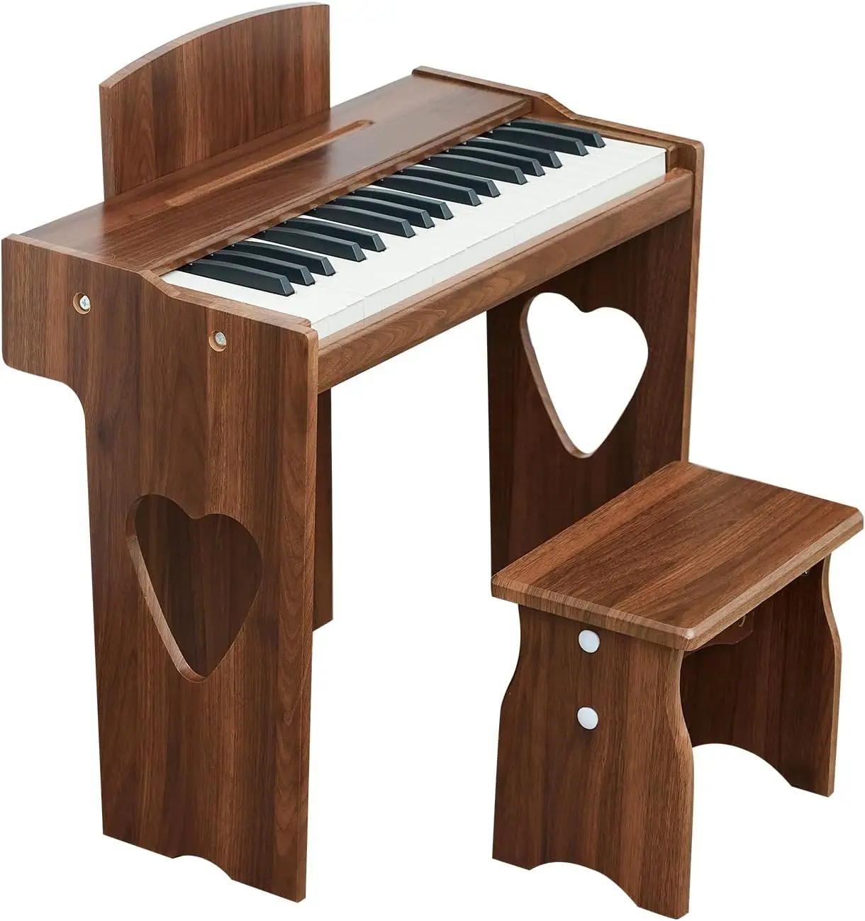 37 Keys Digital Piano for Children, Toddler Music Educational Instrument Toy Wood Piano