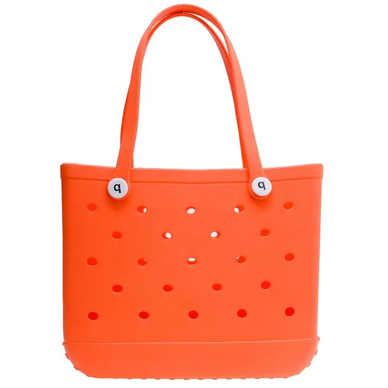New EVA Beach Bag, EVA Hole Large Bag Cross-border European and American Style Injection Molded Storage Handbag New Storage Bag