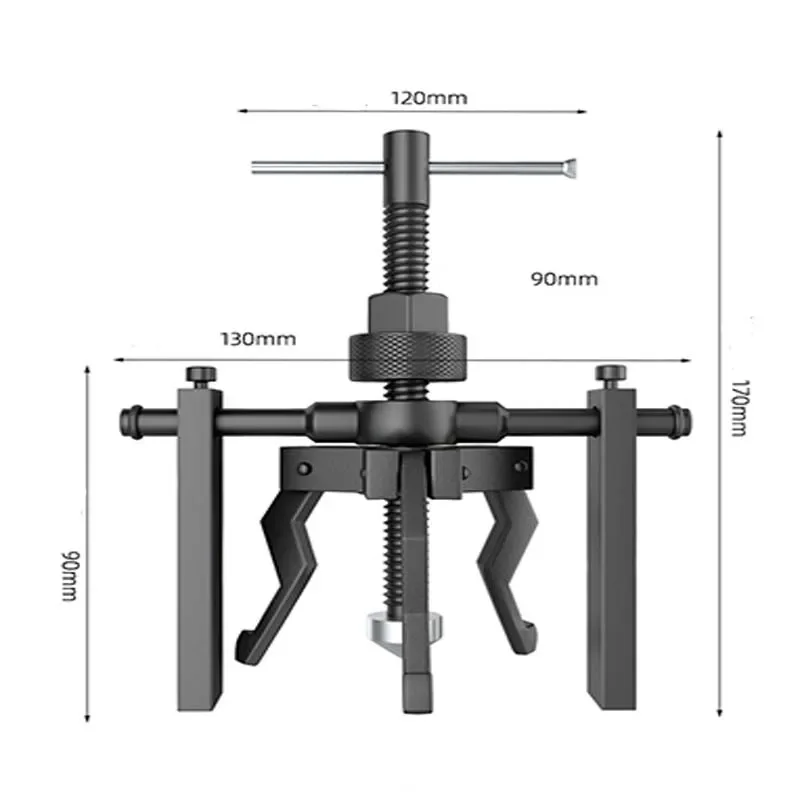 Industrial Grade Inner Bearing Pulling Horse Dismantling Tool Triangular Claw Puller Automobile Bearing Dismantling Tool