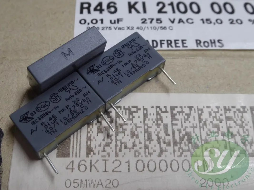 20 Stück von R46KI 2100001 M 0,01 uf/275 VAC 10 nf 103, neuer Folienkondensator