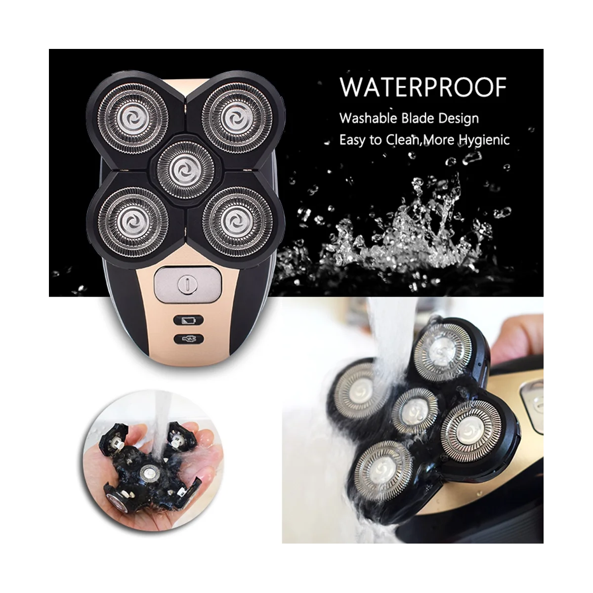 A14G-3PCS استبدال ماكينة حلاقة رئيس ماكينة حلاقة كهربائية 5 القاطع العائمة رئيس مقاوم للماء شفرة الفولاذ المقاوم للصدأ