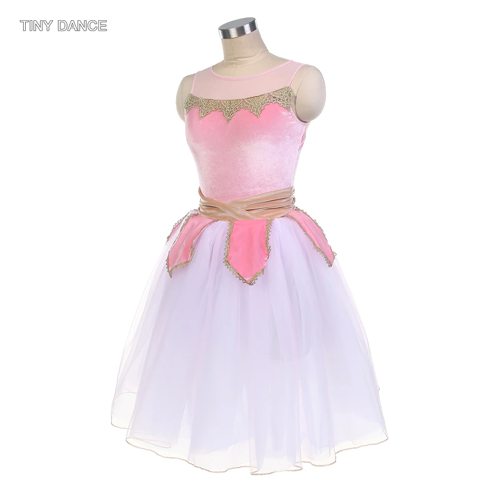 Tutu de danse de Ballet pour enfants et adultes, Costumes de ballerine, robe longue pour filles, vêtements de scène, Tutus romantiques pour femmes, 25012