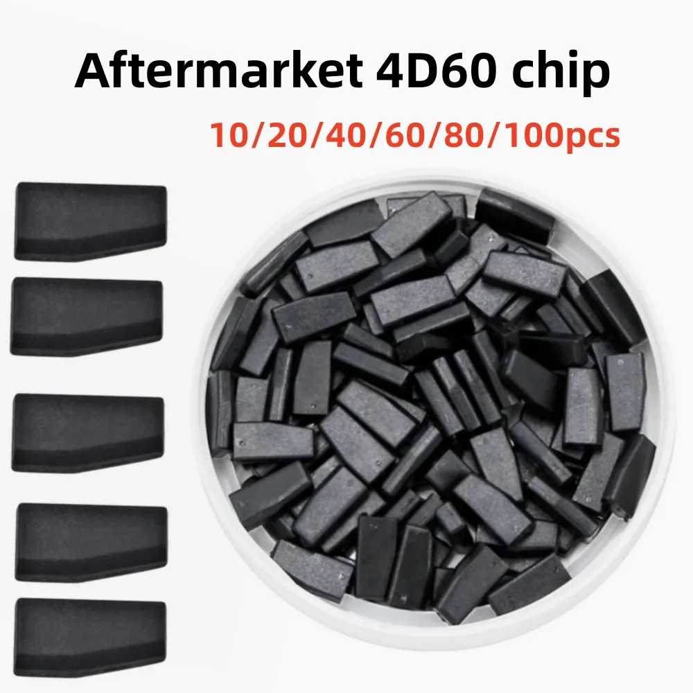 

Chip 4D60 ID 4D60 after market 4d 83Carbon Transponder (80bit) 4D60 (t16) ceramic chip Car keys 10/20/40/60/80/100pcs