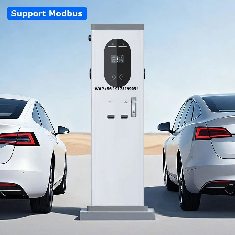 7kW*2 Floor-mounted Cable Ev Charger A2 Intelligent Energy Vehicle Charging Pile Modbus for Byd Car Floor-mounted Ev Charger