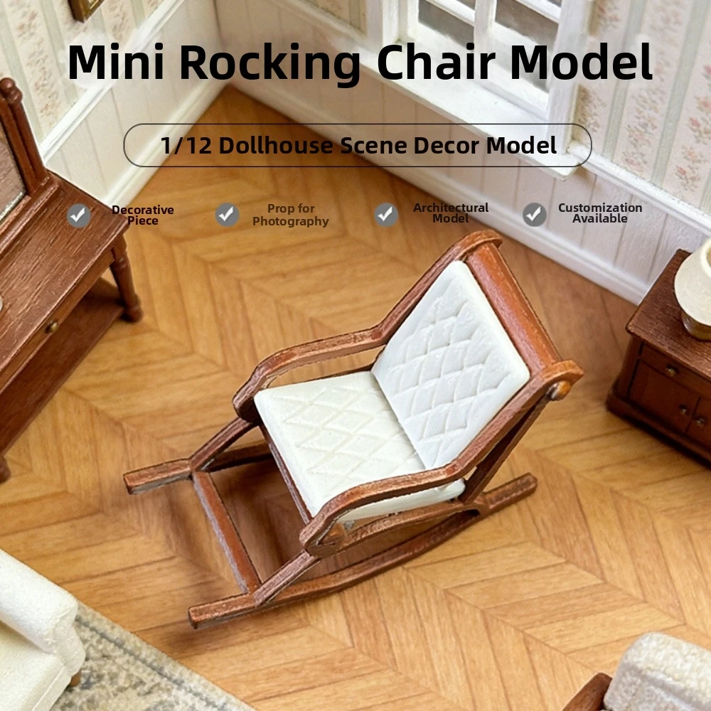 New 1:12 Dollhouse Simulation Tea Table Mini Plastic European Style Sofa Dollhouse Decoration Accessories