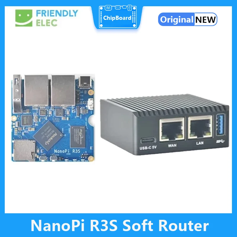 Friendly NanoPi R3S Mini Soft Router With Rockchip RK3566 Android Box Dual Network Port Demon Board