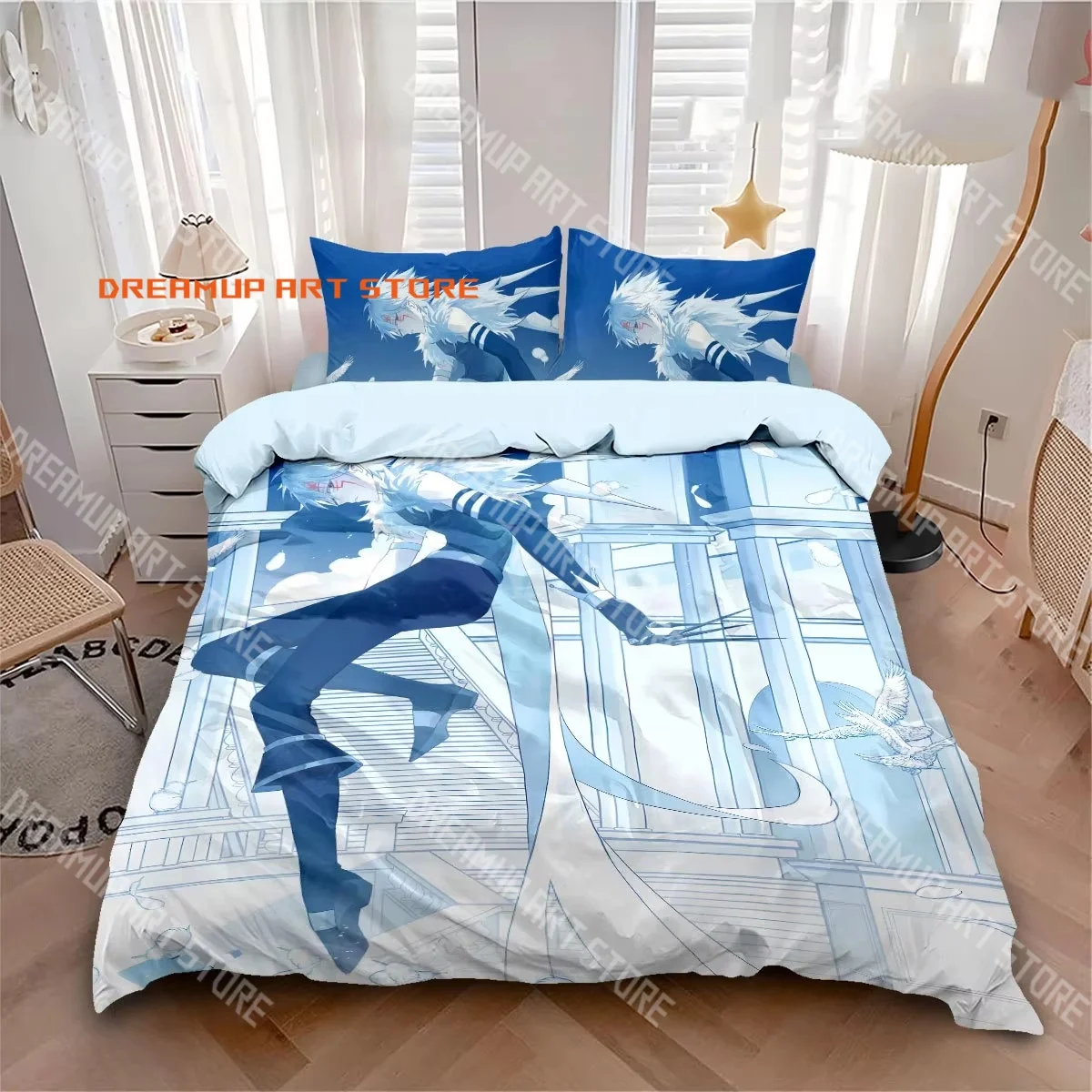 3D Print D.Gray-man Yu Kanda Allen Walker Bedding Set Single Twin Full Queen King Size Bed Set Adult Kid Bedroom Duvetcover Set