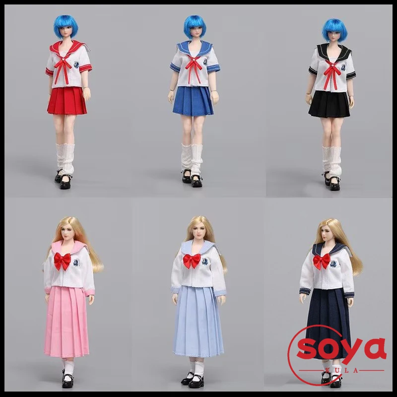 

cdtoys cd047 1/12 Scale Girl JK School Uniform Clothes Model Fit 6 Inch Female Soldier Action Figure Body