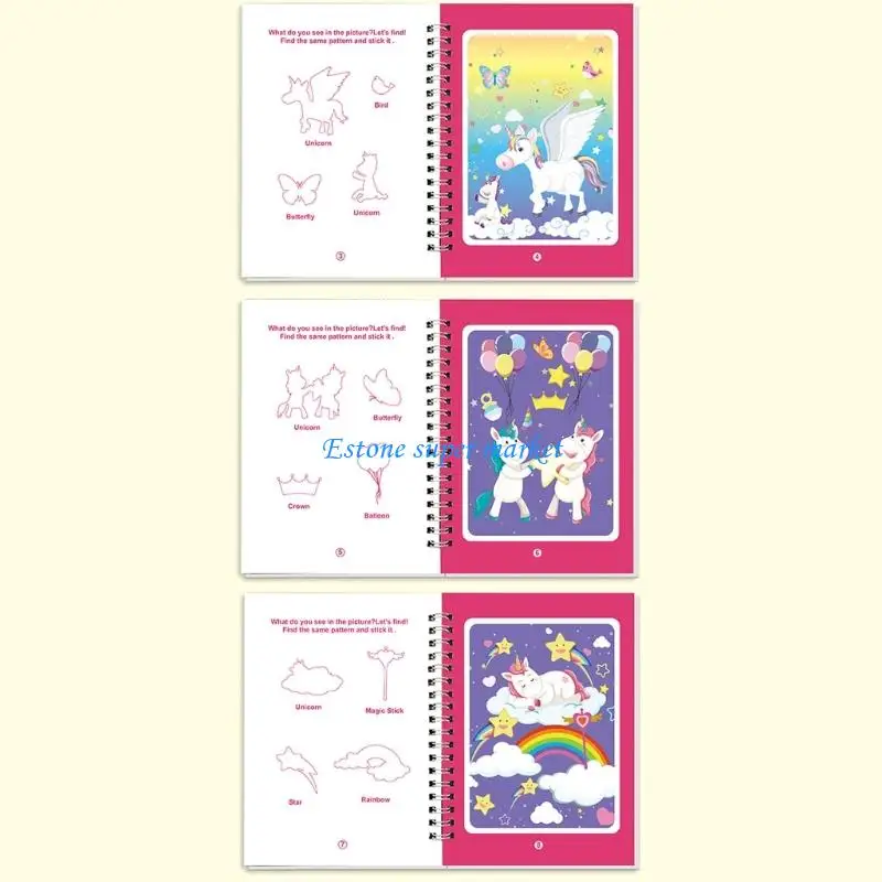 مجموعة دفاتر رسم المياه للأطفال من 090B، مكونة من 6 قطع، لعبة نشاط فني إبداعي مجانية #5