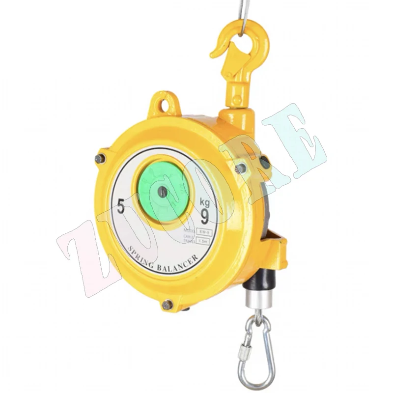 موازن الربيع ذاتي القفل 5-9 كجم، بكرة رفع الخطاف، موازن الرافعة