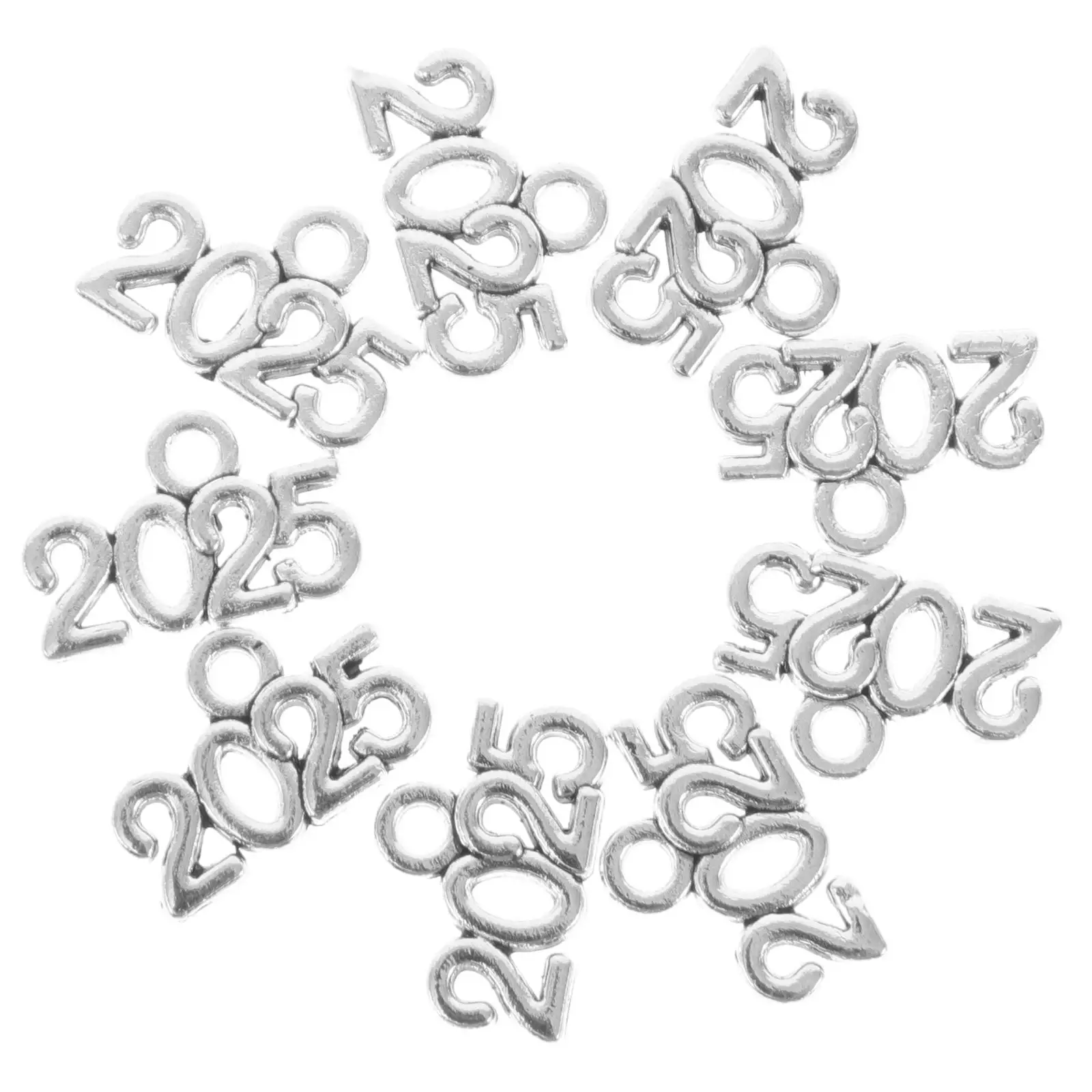 100 stuks nummerjaar hanger cap bedels vintage voor afstuderen legering emaille metalen armbanden