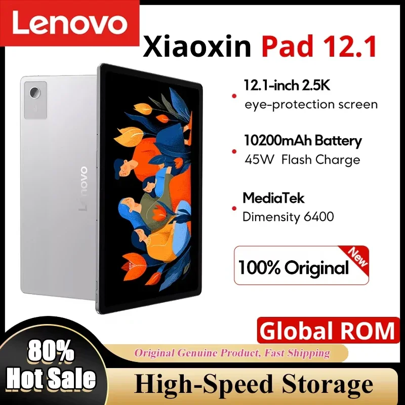 New Lenovo Xiaoxin Pad 12.1 2025 12.1 Inch 90Hz MediaTek Dimensity 6400 10200mAh 45W Charging Original CN Version Tablet PC