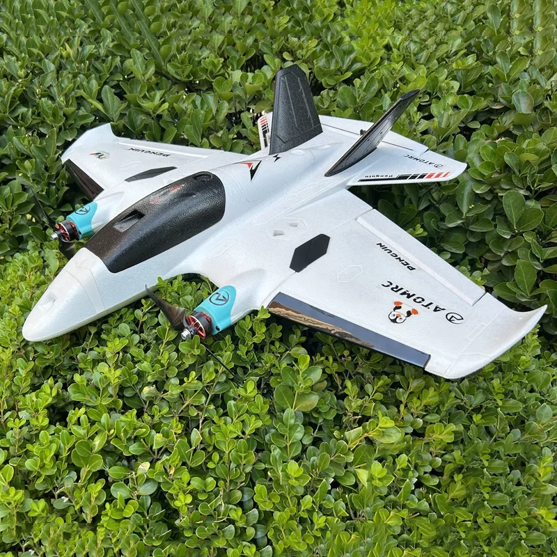 Atomrc Penguin Set doble motor baja altitud transversal FPV ala fija Control remoto avión modelo portátil juguete para niños
