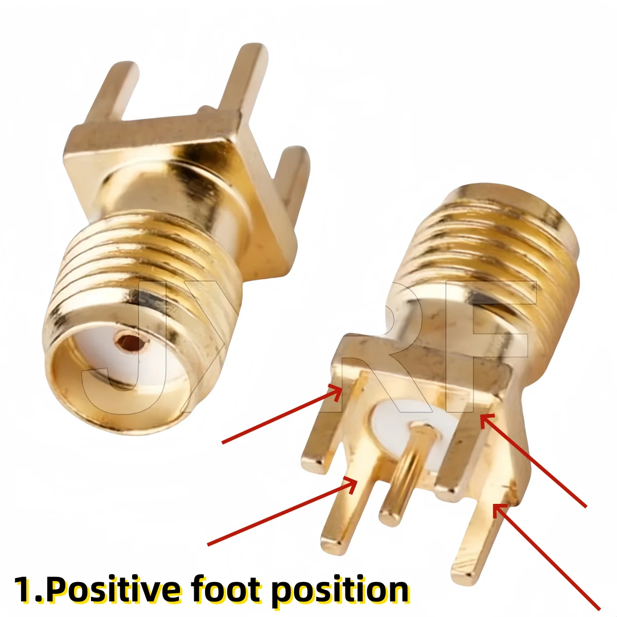 10Pcs/lot SMA Female Jack Male Plug Adapter Solder Edge PCB Straight Right angle Mount RF Copper Connector Plug Socket