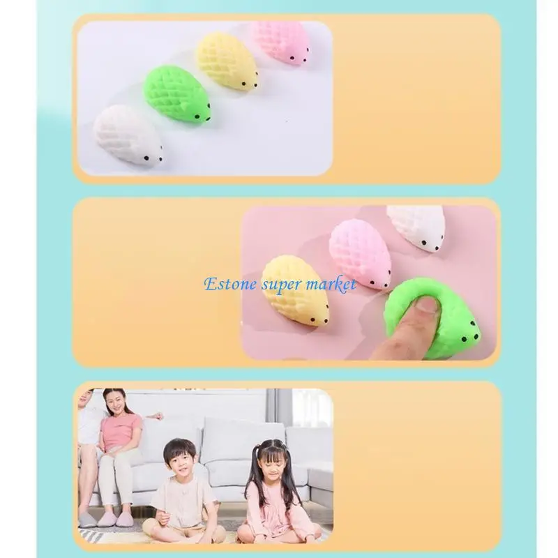 090B Squeeze Hedgehog Toy Squeezable Toy Stress Relief Stretchy Toy Office Adult Toy