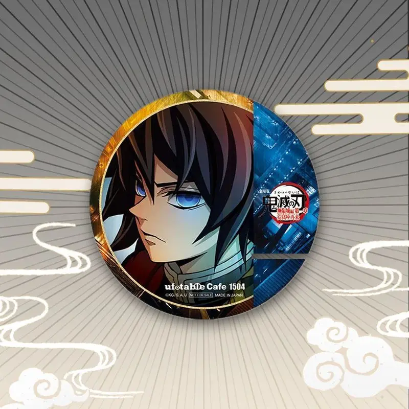 New Demon Slayer Kamado Nezuko Agatsuma Zenitsu Badge Animation Surrounding Student Clothes Backpack Exquisite Medal Decoration - view 4