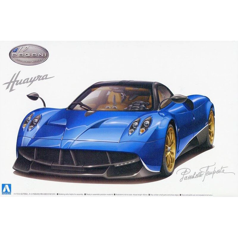 Aoshima 06238 Static Assembled Car Model Toy 1/24 Scale For Pagani HUAYRA Pacchetto Tempesta 2016 Car Model Kit