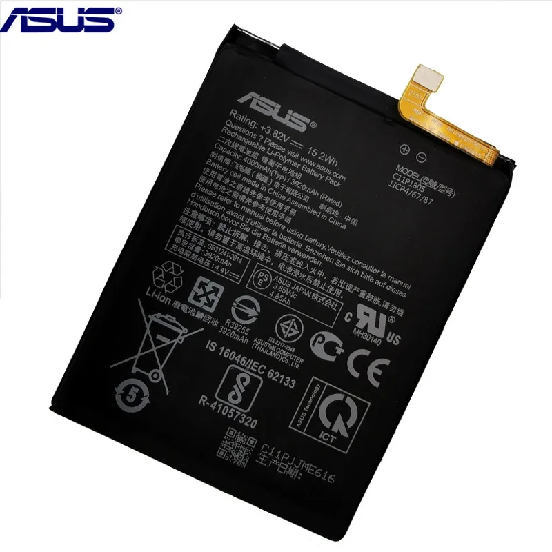 2024 100% Original Battery C11P1805 For ASUS Zenfone MAX (M2) X01AD ZB632KL ZB633KL High Quality Mobile Phone Battery Bateria