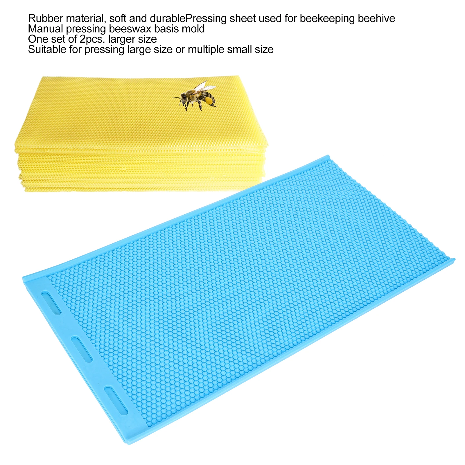 Two pieces of rubber beekeeping tools beeswax mold sheets beekeeper supplies essential for beekeepers