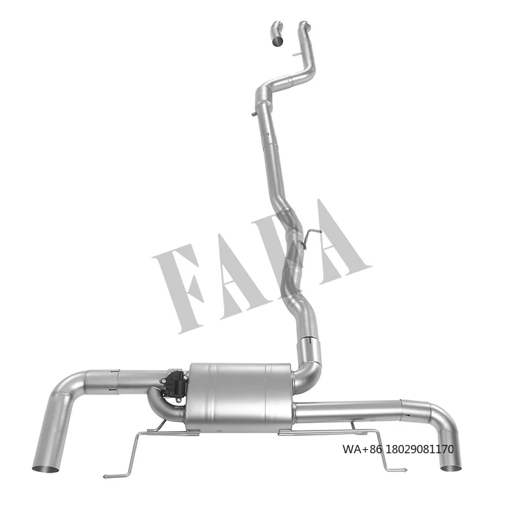 For  X4 G02 2.0T 2022 Exhaust System Rear Section Bilateral Quad Electronic Valve High Performance Exhaust Pipe