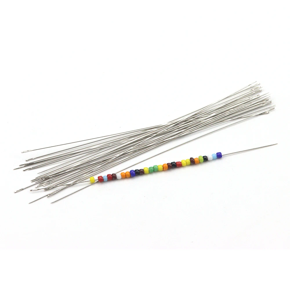 6PCS Of 80-150MM Stainless Steel Long Needle Beading, Slender And easy To String Microbeads, Fine Needle DIY Handmade Beading