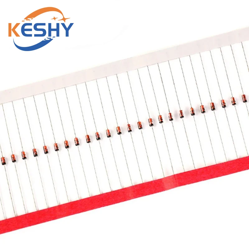 

50pcs 1W Zener diode DO-41 3V 3V3 3V6 3V9 4V3 4V7 5V1 5V6 6V2 6V8 7V5 8V2 9V1 10V 11V 12V 13V 15V 16V 18V 20V 22V 1N4733 1N4728