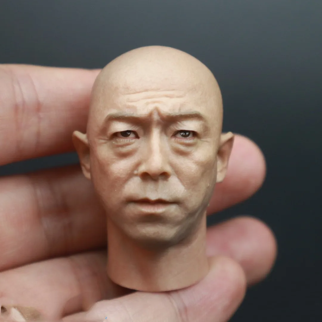 

1/6 Male Head Carving Sculpt Bo Huang Asia Singer Actor Soldier Doll Model For 12'' Action Figure Body Collection Toys