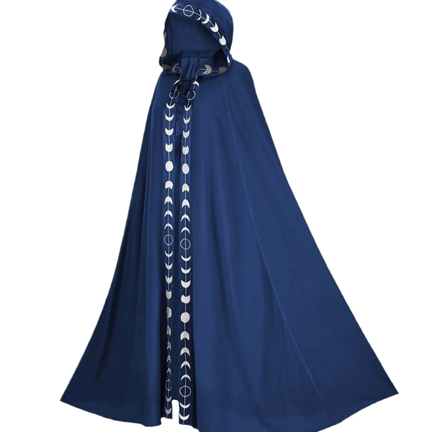 عباءة مزينة بحواف وغطاء رأس، زي تنكري للهالوين وعروض الأداء، إنتاج صيني، خريف 2023، زي مسرحي #4