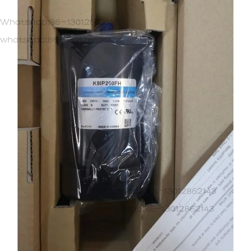 200W Three Phase Induction Motor, 220V Industrial AC Constant Speed Motor, Continuous Duty E Class Small Drive Motor K9IP200FH-T