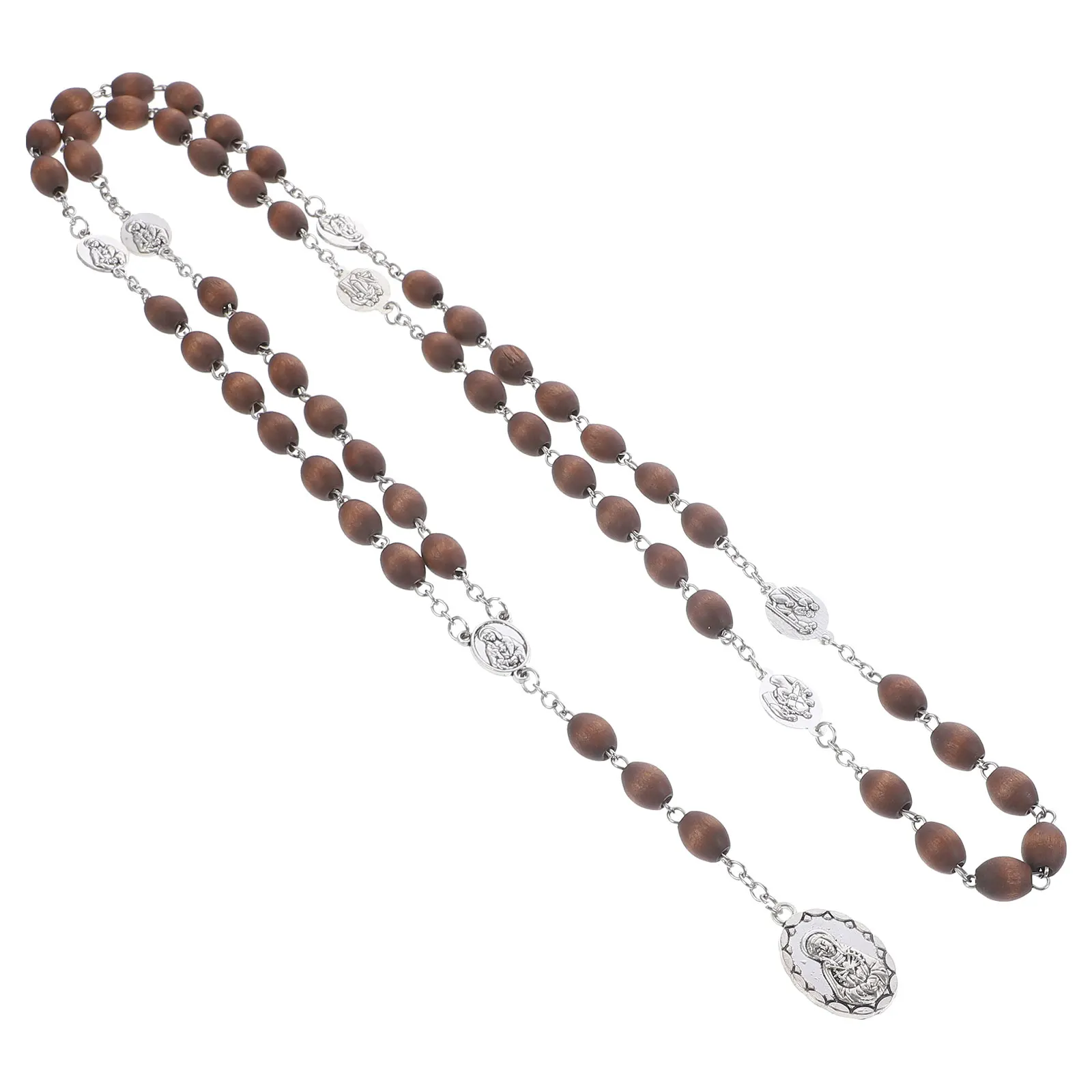 

s Rosary Necklace Prayer Beads Chain Trendy Women Fashion Jewelry Vintage Beaded Necklaces Religious Faith Aesthetic Charm Style