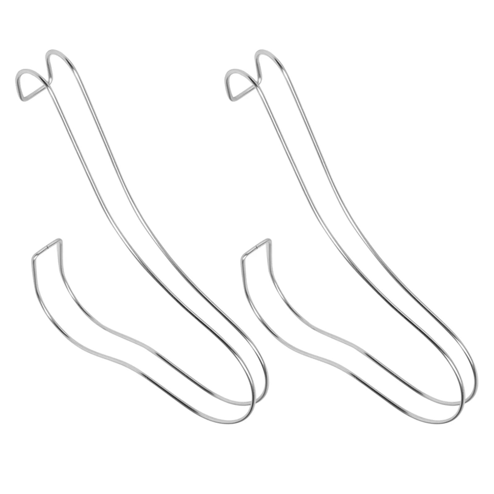 

2Pcs Stainless Steel Shoe Display Racks Sandal Stretcher Organizer Stand High Heels Support Durable Visual Impression