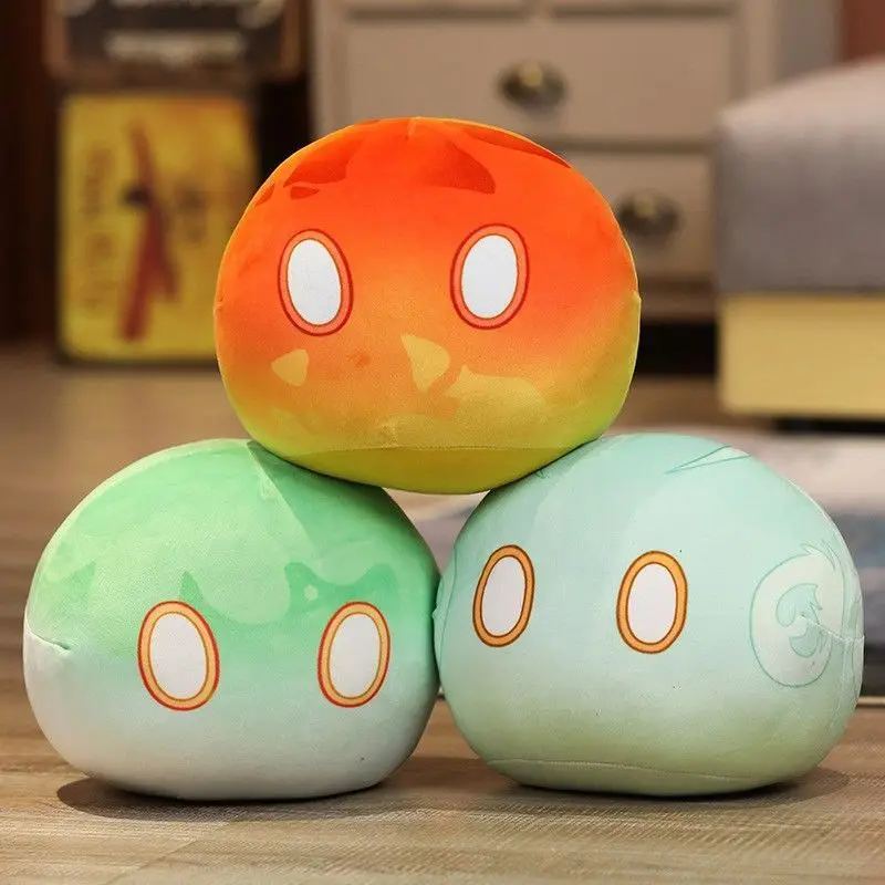 Genshin Impact Slime Plush Toy Soft Stuffed Round Anime Pillow Home Sofa Cushion Themed Doll For Anime Game Fans Birthday Gift view 4