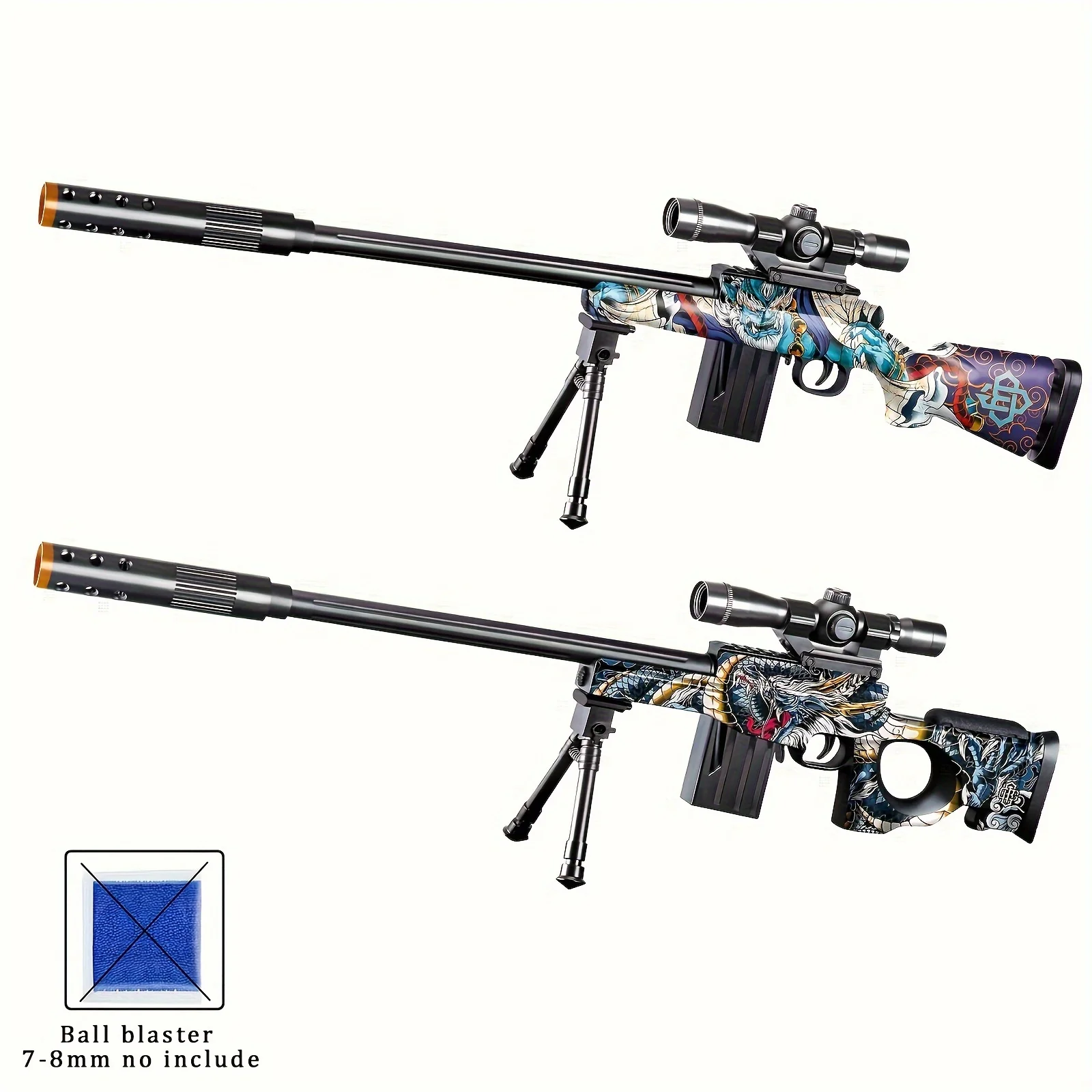 ( SMALL SIZE ) M24 AWM Sniper Mini Toy Guns, Shooting Toy Blaster With Bracket, Full Manual Outdoor Toy Model Without bullet