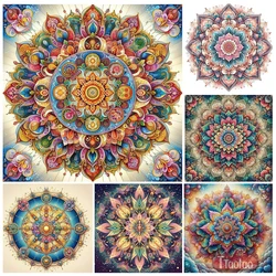 Full Square Round Mosaic Mandala Flower Art Diamond Painting 5D DIY Home Wall Decoration Rhinestone Embroidery Handmade Gift