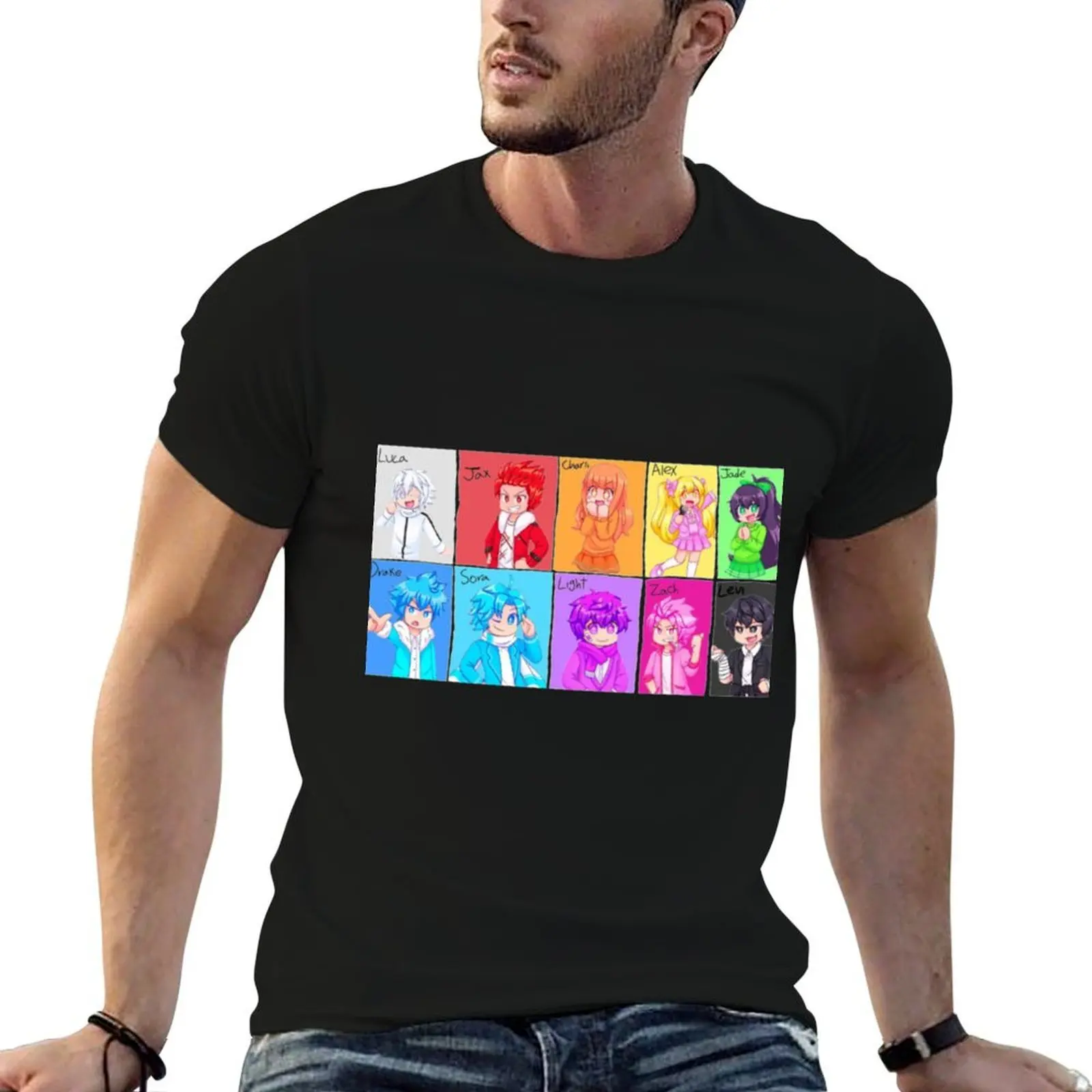 

T-Shirt fit for t Gachalife designer game man Inquisitormaster shirts t shirts Gachasquad slim Popular