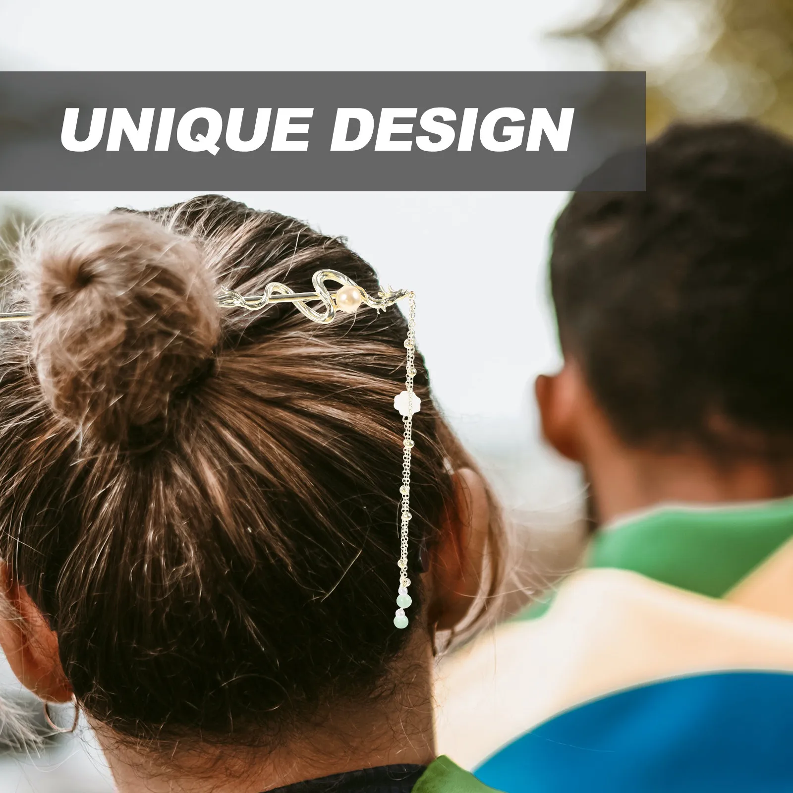 

Dragon Hair Stick Tassels Design Traditional Chinese Hair Pin for Cosplay Wedding Party Women Styling Accessories