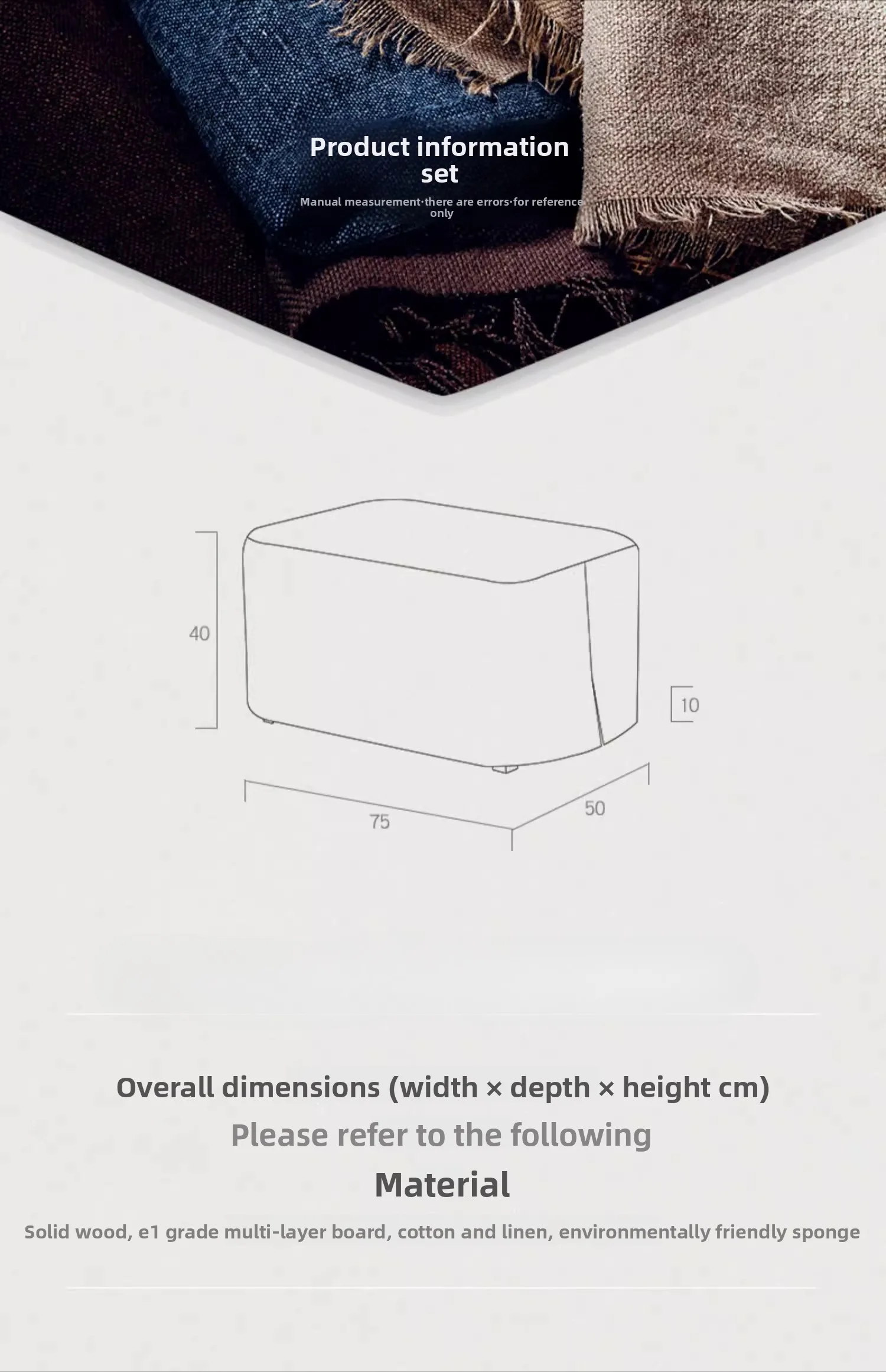 دواسة أريكة من نسيج القطن والكتان المغسول بتصميم كلاسيكي من نورديك، مقعد كتان قابل للإزالة والغسل من وابي سانفينج بي آند بي #6