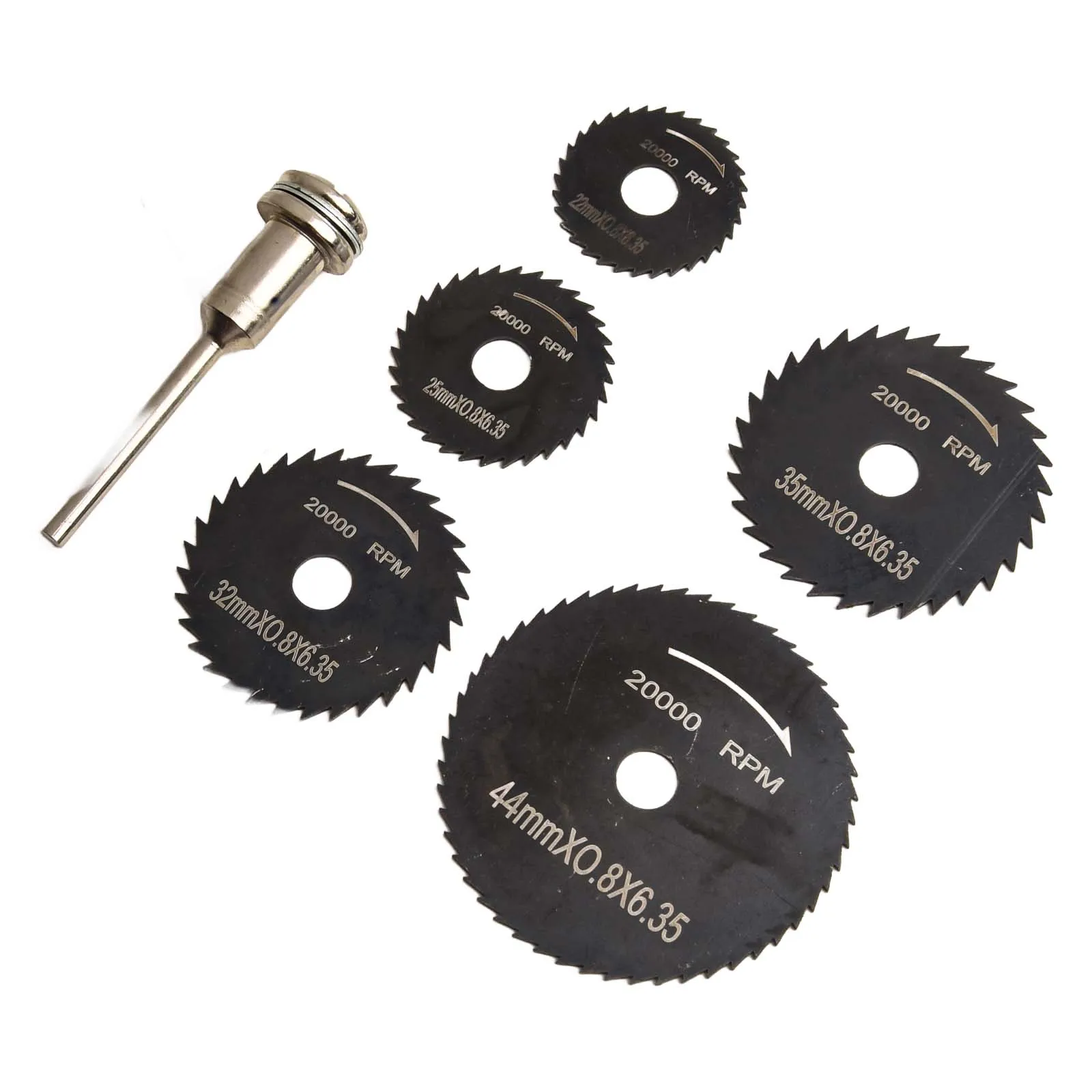 Efficient and Reliable HSS Circular Saw Blade Set for Rotary Tools and Electric For Drills for Precision Cutting (6pcs)