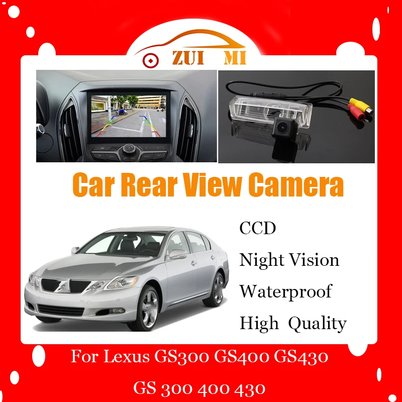 

Car Reverse Rear View Camera For Lexus GS300 GS400 GS430 GS 300 400 430 1998~2005 CCD Full HD Night Vision Backup Parking Camera